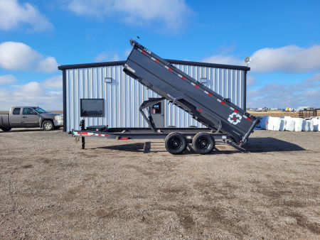 New 2026 Buckshot 83  X 16' BP Dump Trailer W/3' Sides