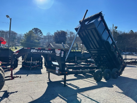 New 2026 Hillcrest Trailers 7x16 GN 40" sides 21k Dump Trailer
