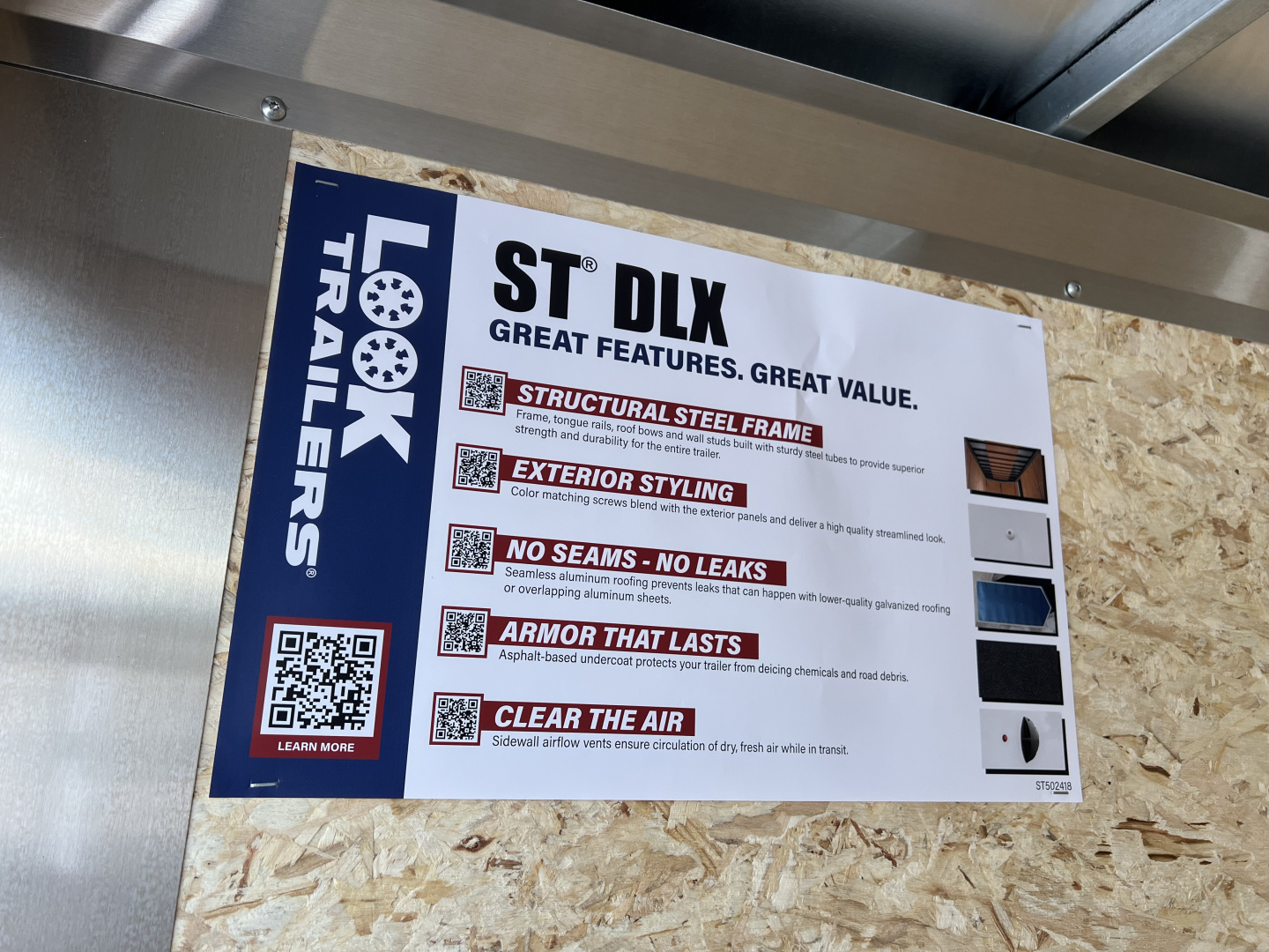 New 2026 Look Trailers 5X8 3K ST-DLX BARN DOOR Cargo / Enclosed Trailer