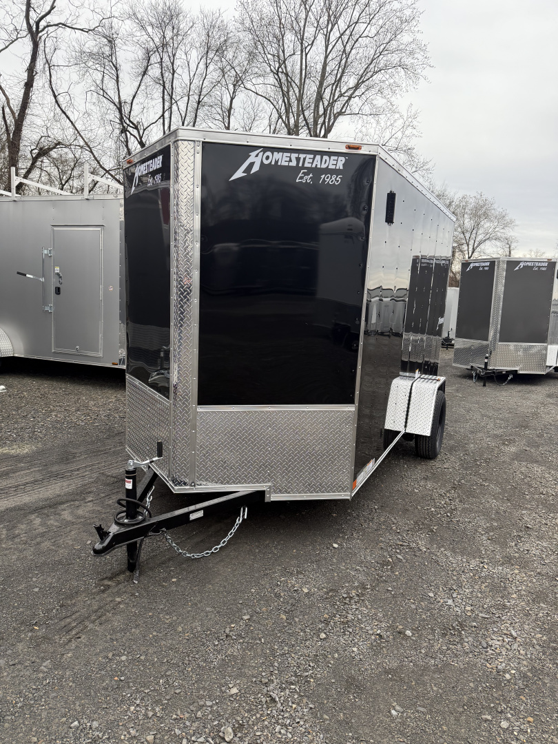 New 2026 Homesteader 6x12 -V-Nose - 6' Int. -BLACK