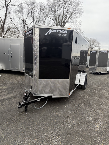 New 2026 Homesteader 6x12 -V-Nose - 6' Int. -BLACK