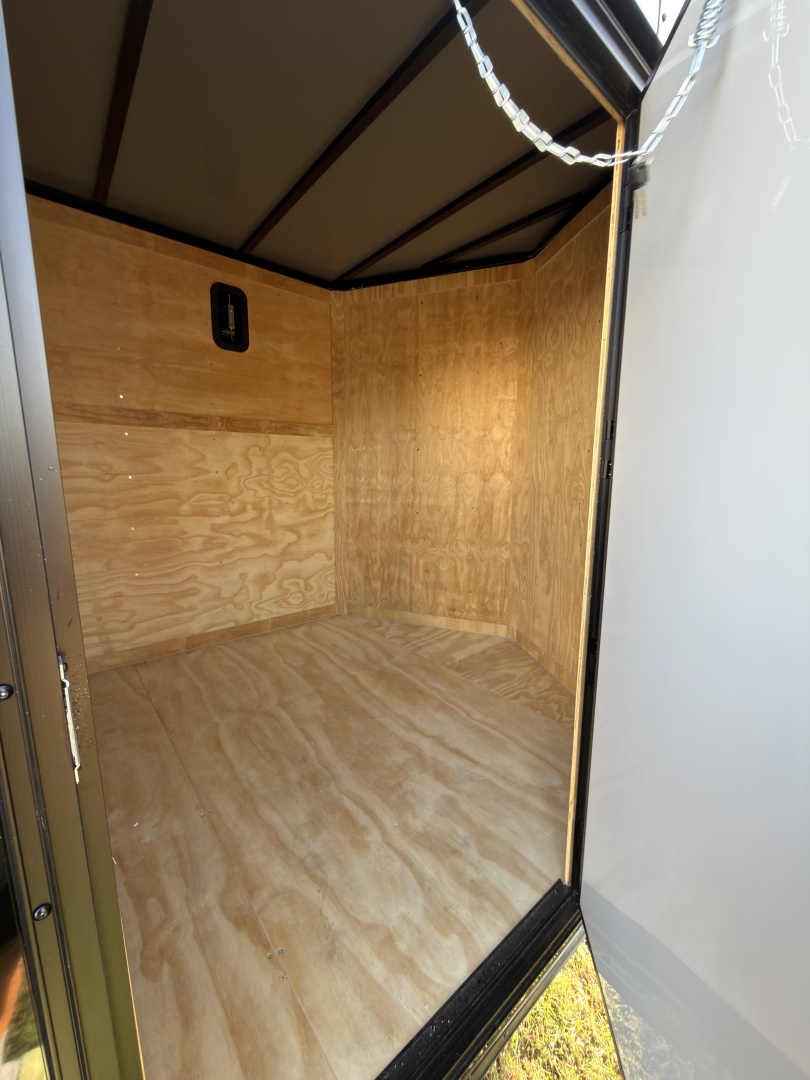 New 2026 Titanium Cargo 7x14TA 7' Tall Black .080 PolyCor Blackout Package Rear Wing Spoiler Cargo / Enclosed Trailer