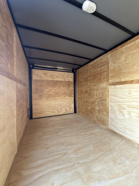 New 2026 Titanium Cargo 7x14TA 7' Tall Black .080 PolyCor Blackout Package Rear Wing Spoiler Cargo / Enclosed Trailer