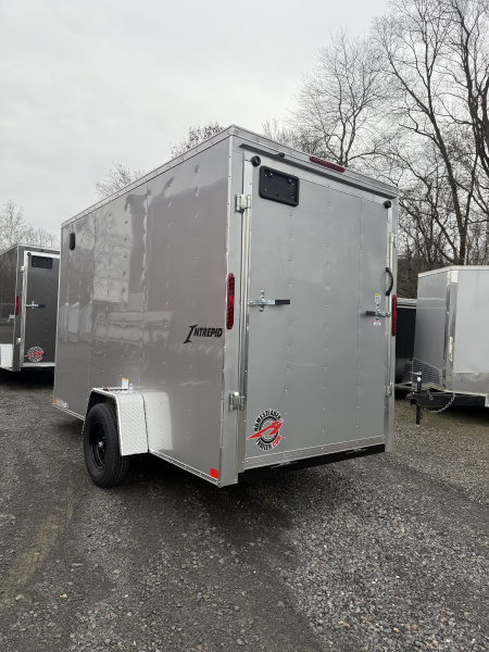 New 2026 Homesteader 6x12 -V-Nose - 7' Int. - SILVER - RAMP DOOR