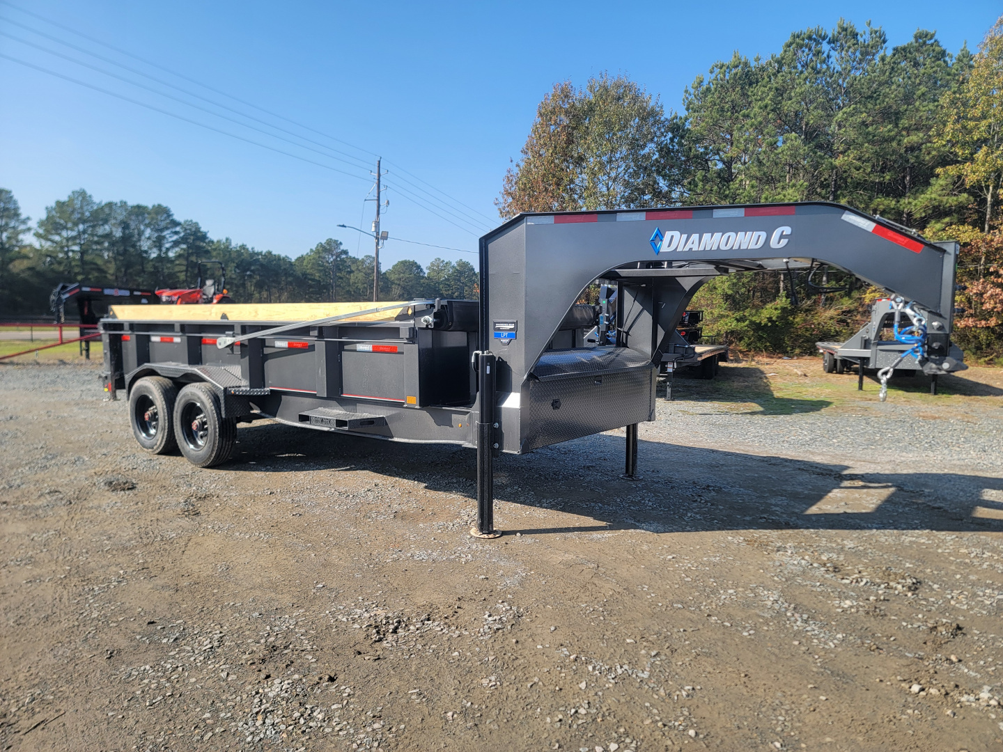 New 2026 Diamond C Trailers LPT210 16'x82" Gooseneck Dump Trailer Pacesetter Edition