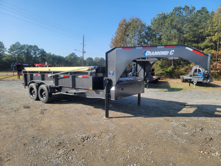 New 2026 Diamond C Trailers LPT210 16'x82" Gooseneck Dump Trailer Pacesetter Edition