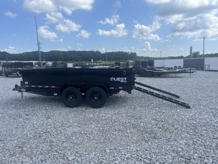 New 2026 PJ Trailers D7C1472BSSK DUMP TRAILER 14K RAMPS TARP SPREADER GATE