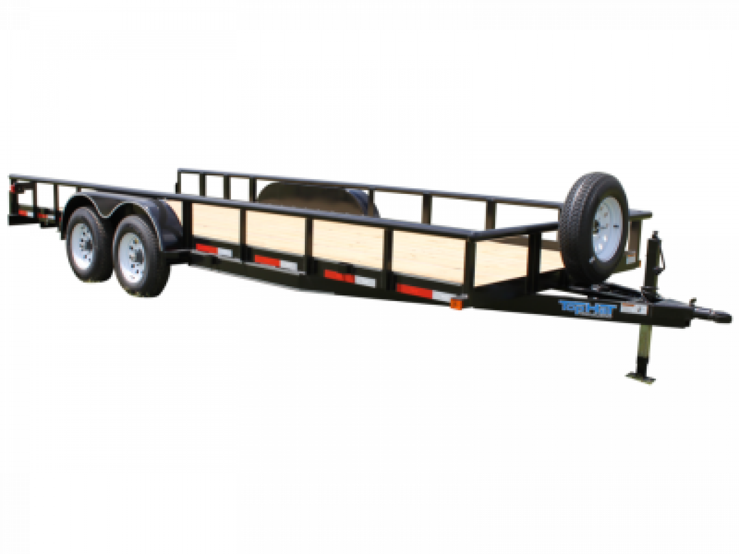 New 2026 Top Hat Trailers 83X18 Heavy Pipe Flatbed 10K Equipment Trailer