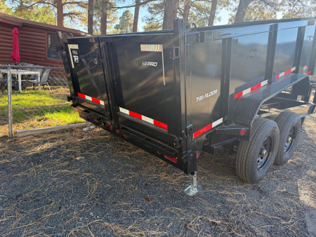 New 2026 Top Hat Trailers 7'X14' Gooseneck Dump Trailer 14000 lb G.V.W. 3' Sides Dump Trailer