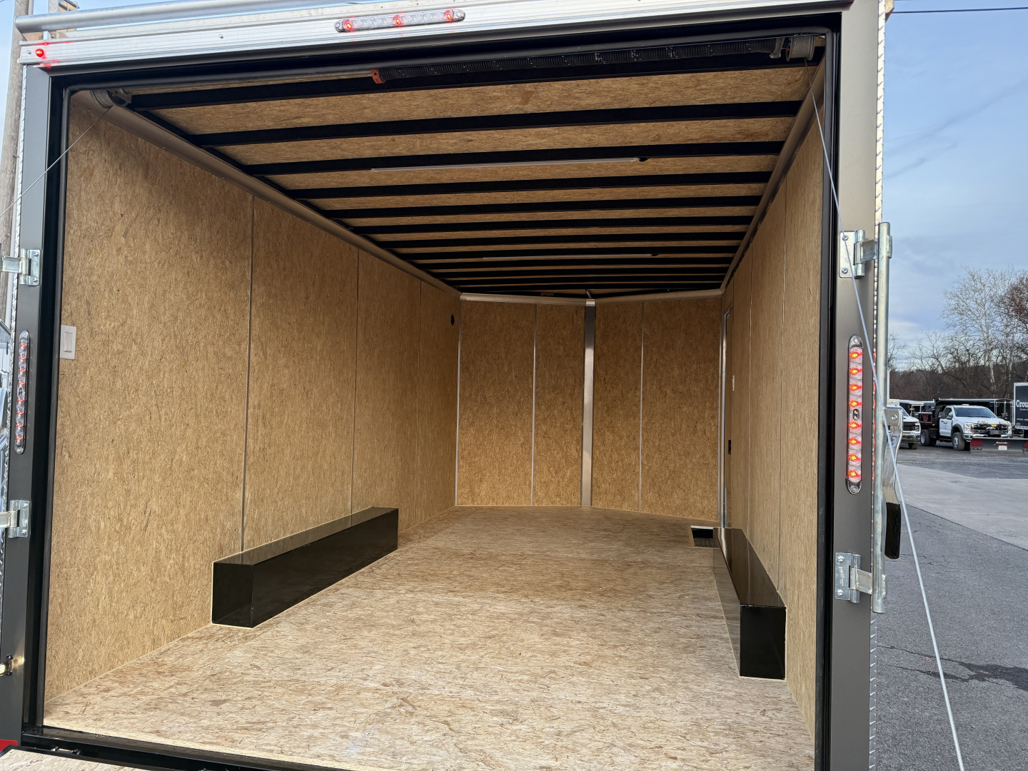 New 2026 BELMONT 8.5 X 16 CARGO TRAILER - CONSTRACTOR BUILD - RAMP DOOR - CHARCOAL