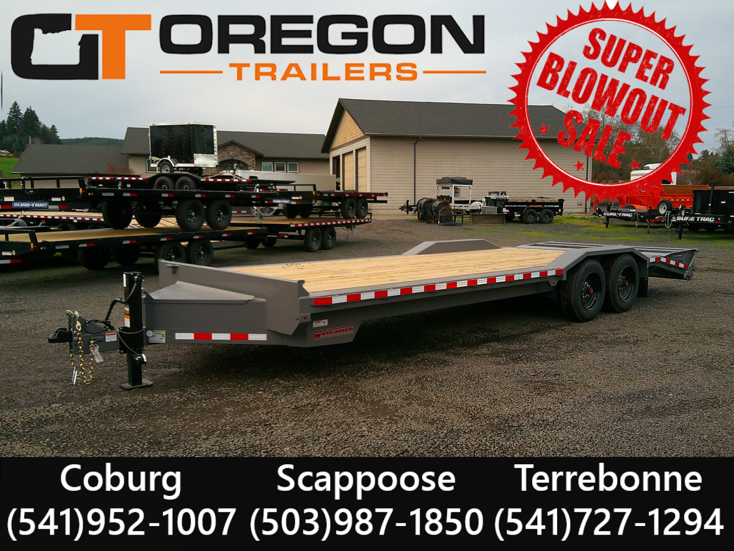 New 2026 Midsota 8.5x24 (18+6) Tilt Equipment Trailer