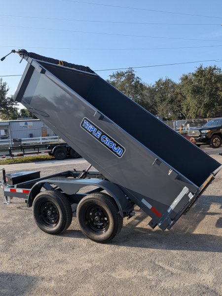 New 2026 Triple Crown Trailers 6x10TA Lowrider Dump Dump Trailer