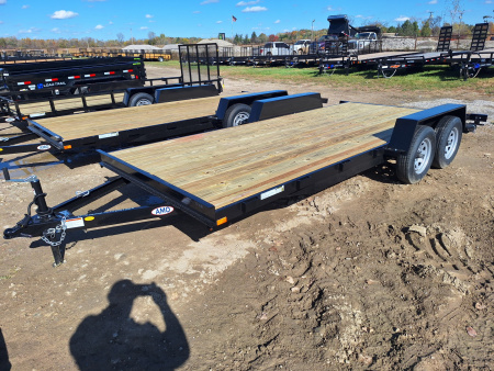 New 2026 AMO 82x18 Car Hauler 1 Axle Brake Led Lights