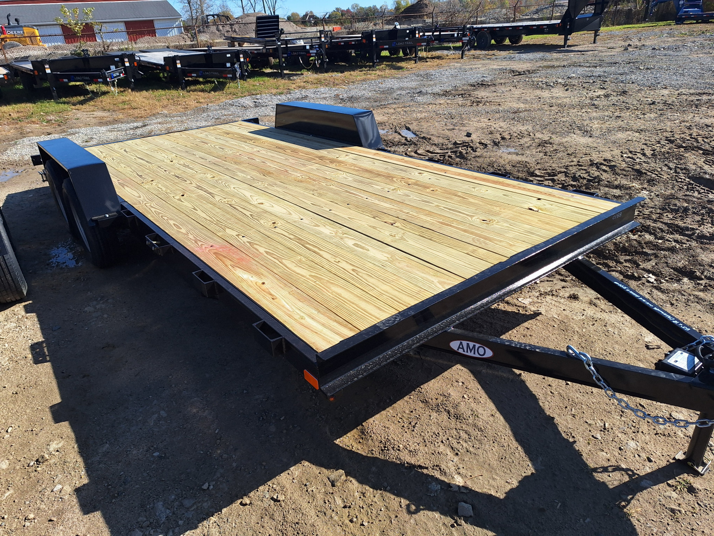 New 2026 AMO 82x18 Car Hauler 1 Axle Brake Led Lights