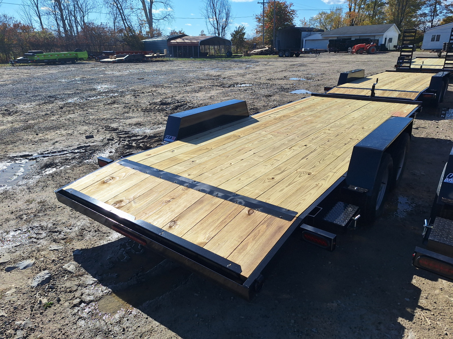 New 2026 AMO 82x18 Car Hauler 1 Axle Brake Led Lights