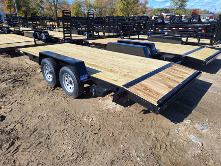 New 2026 AMO 82x18 Car Hauler 1 Axle Brake Led Lights