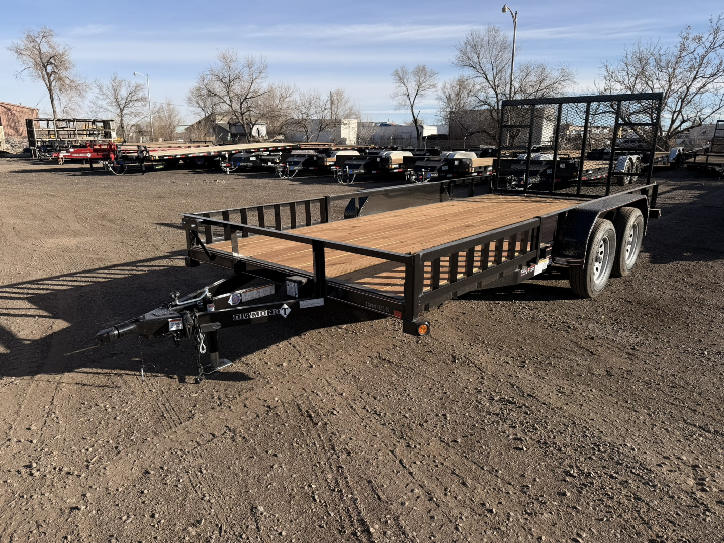 New 2026 Diamond T 7-16 Tandem Axle Ramp Gate Utility W/ ATV Ramps 7K GVWR