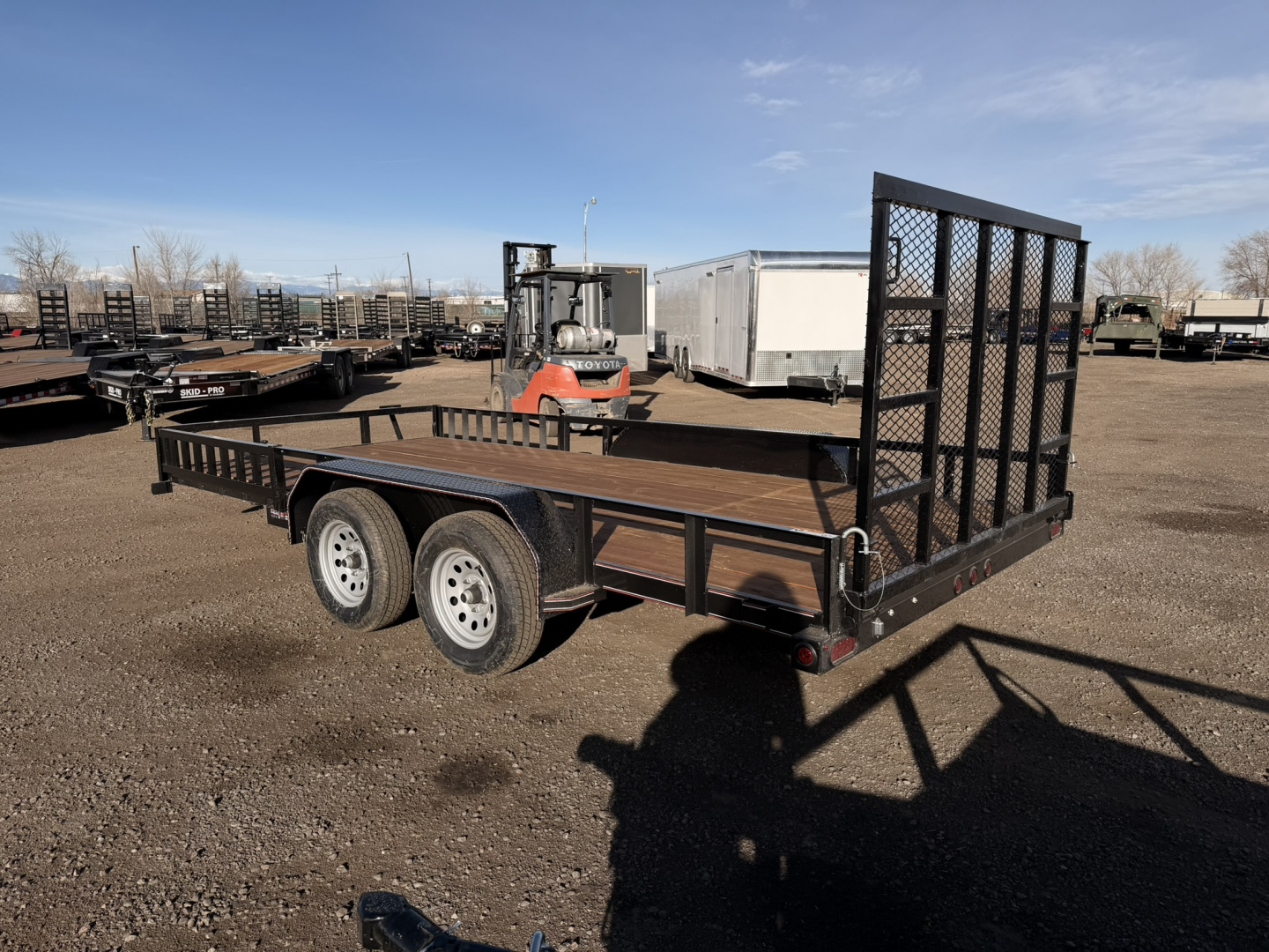 New 2026 Diamond T 7-16 Tandem Axle Ramp Gate Utility W/ ATV Ramps 7K GVWR