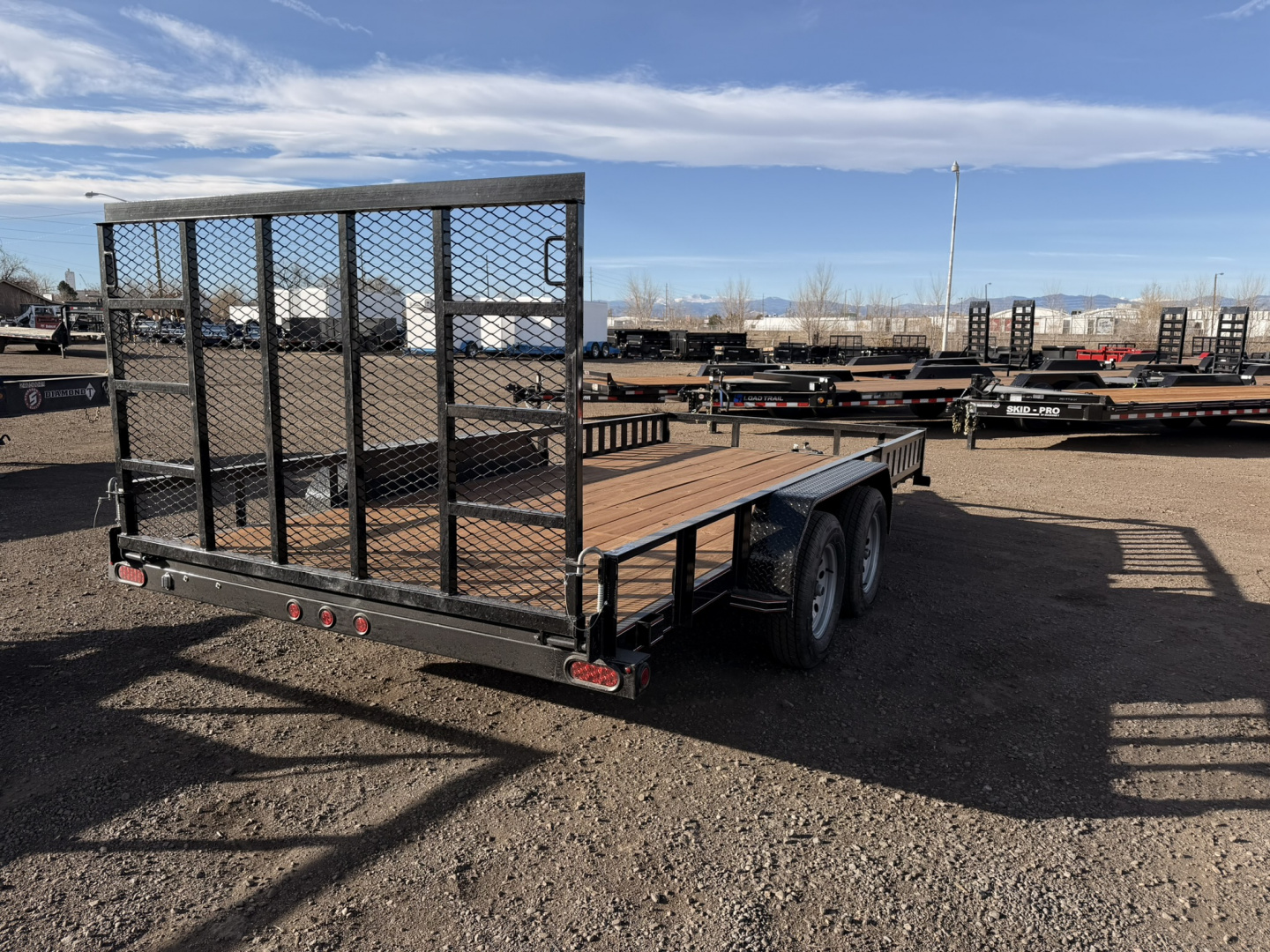 New 2026 Diamond T 7-16 Tandem Axle Ramp Gate Utility W/ ATV Ramps 7K GVWR
