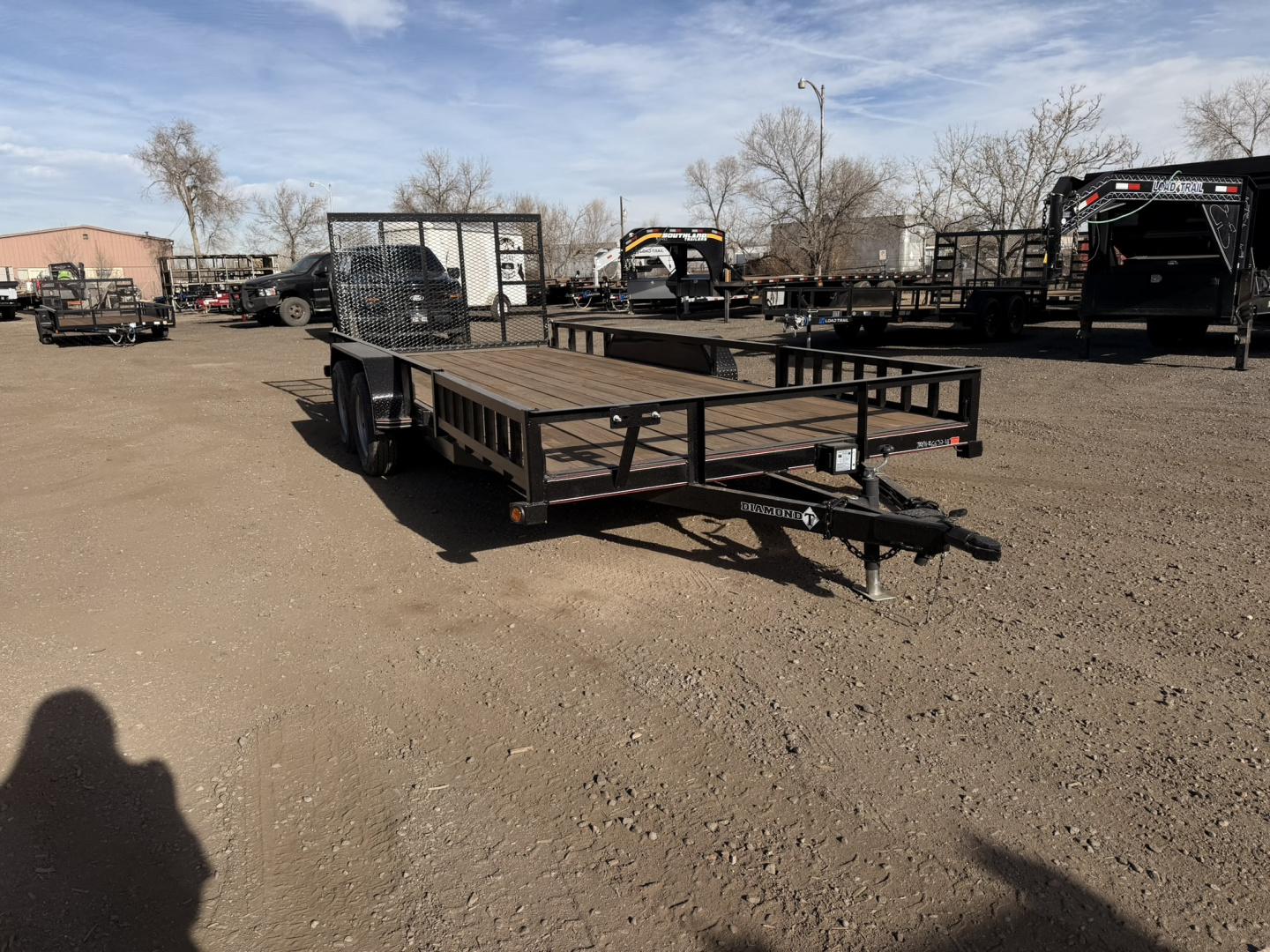 New 2026 Diamond T 7-18 Tandem Axle Ramp Gate Utility W/ ATV Ramps 7K GVWR