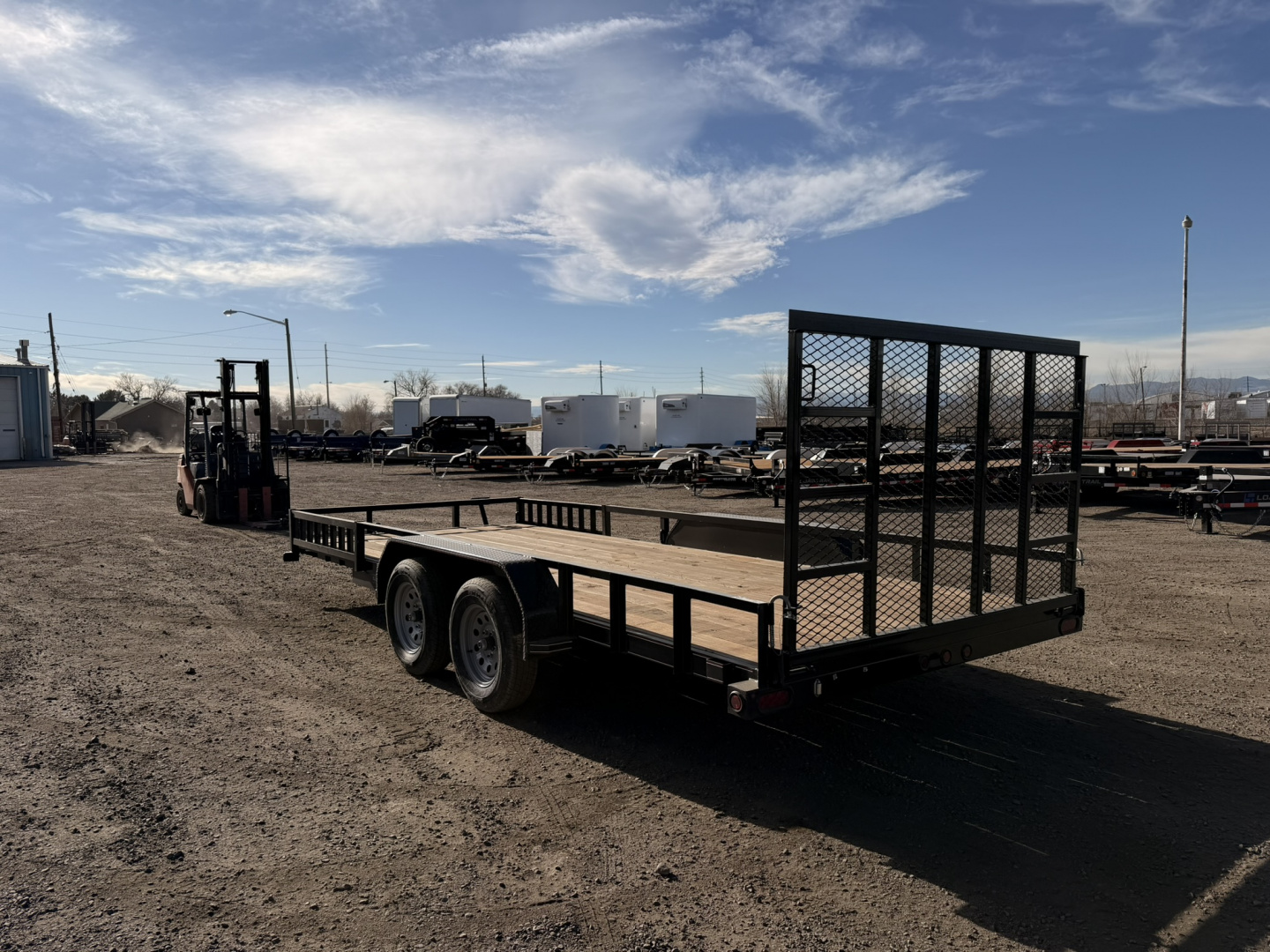 New 2026 Diamond T 7-18 Tandem Axle Ramp Gate Utility W/ ATV Ramps 7K GVWR