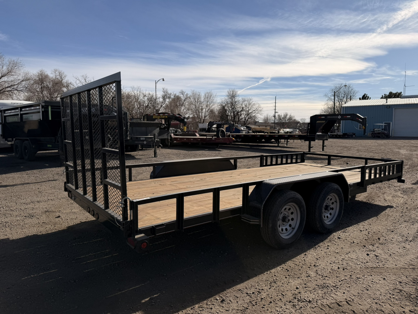 New 2026 Diamond T 7-18 Tandem Axle Ramp Gate Utility W/ ATV Ramps 7K GVWR