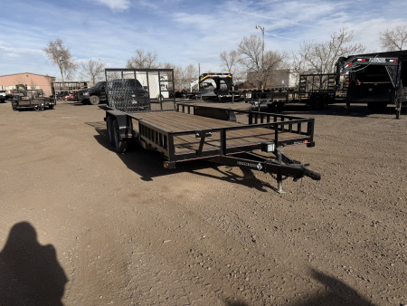 New 2026 Diamond T 7-18 Tandem Axle Ramp Gate Utility W/ ATV Ramps 7K GVWR