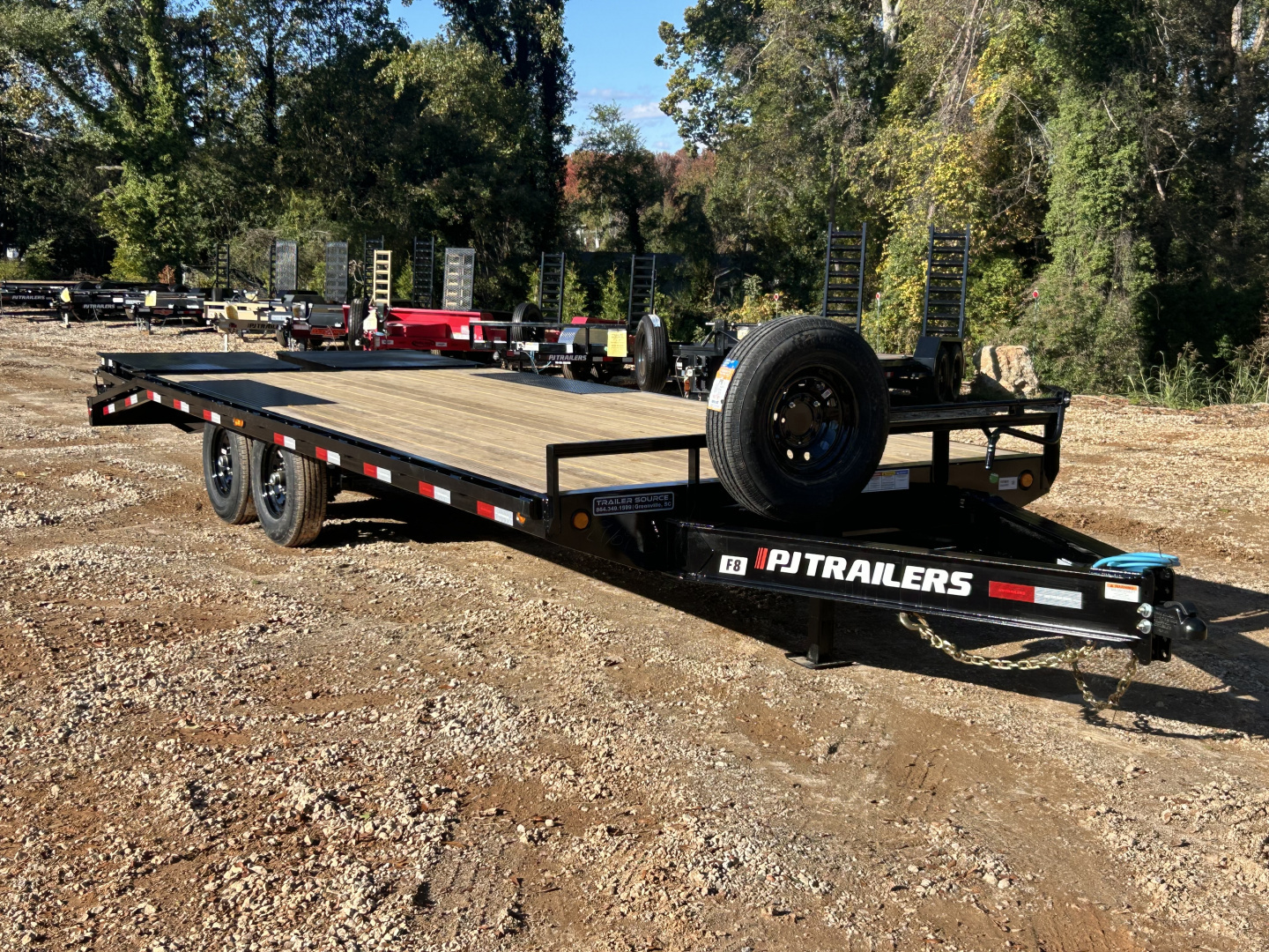 New 2026 PJ Trailers 7x22 TA 14k F8 Deckover Equipment Trailer