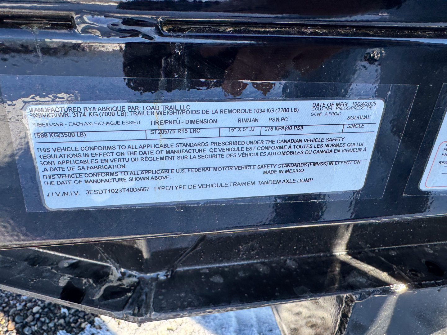 New 2026 Load Trail DE 60X10 DUMP TRAILER