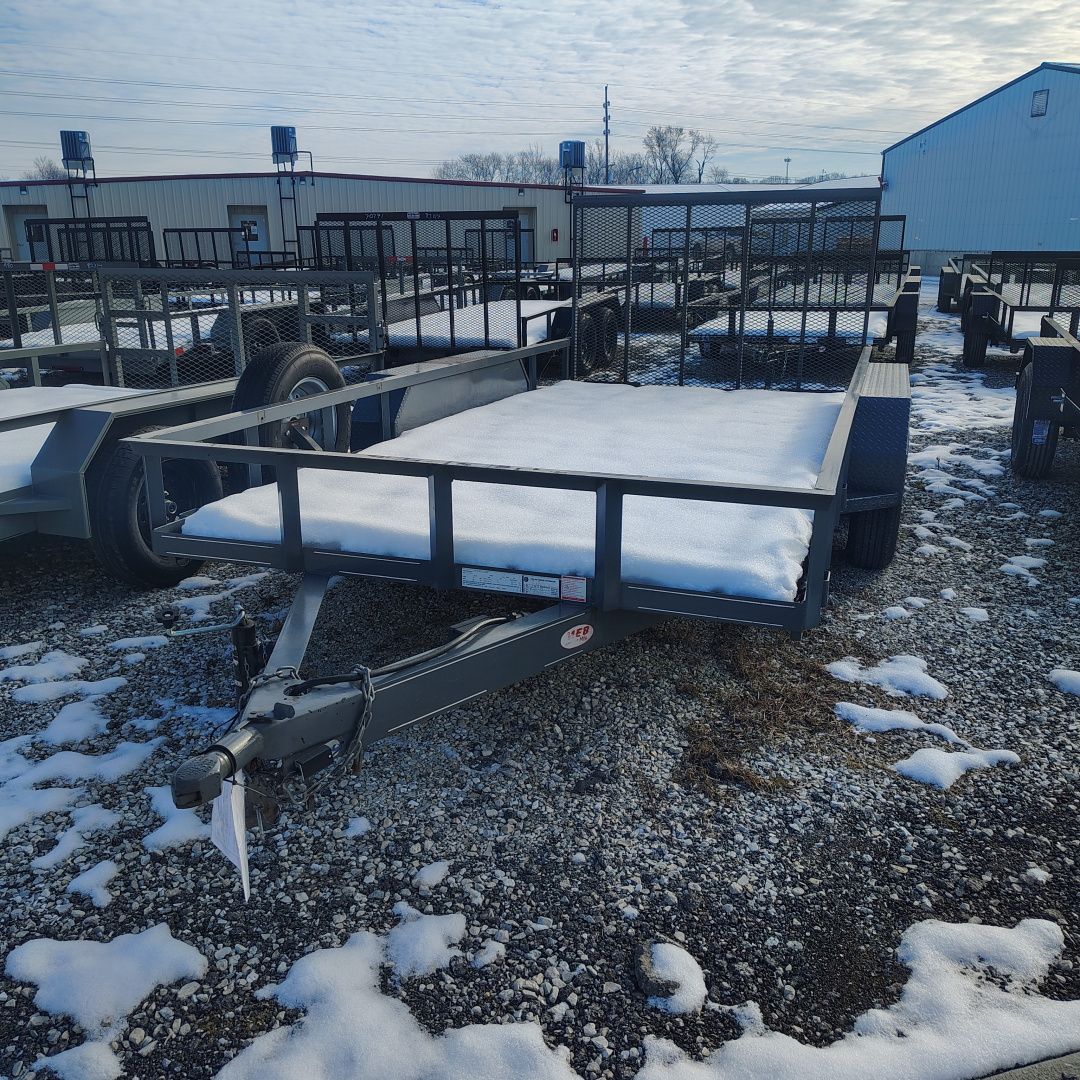 Used 2023 MEB USED 77X14 TA Straight deck utility trailer with 48" gate Utility Trailer