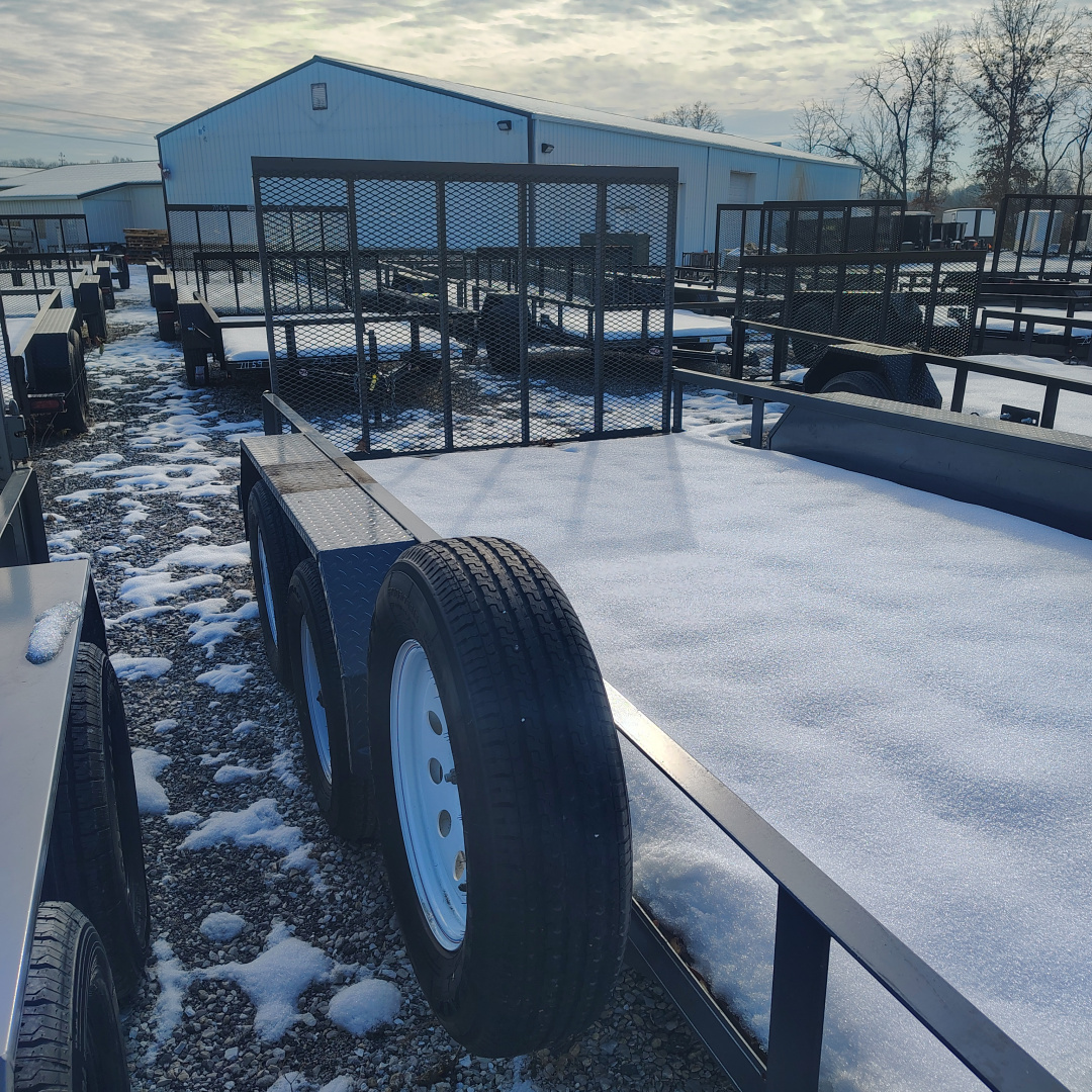 Used 2023 MEB USED 77X14 TA Straight deck utility trailer with 48" gate Utility Trailer