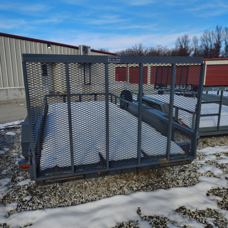 Used 2023 MEB USED 77X14 TA Straight deck utility trailer with 48" gate Utility Trailer