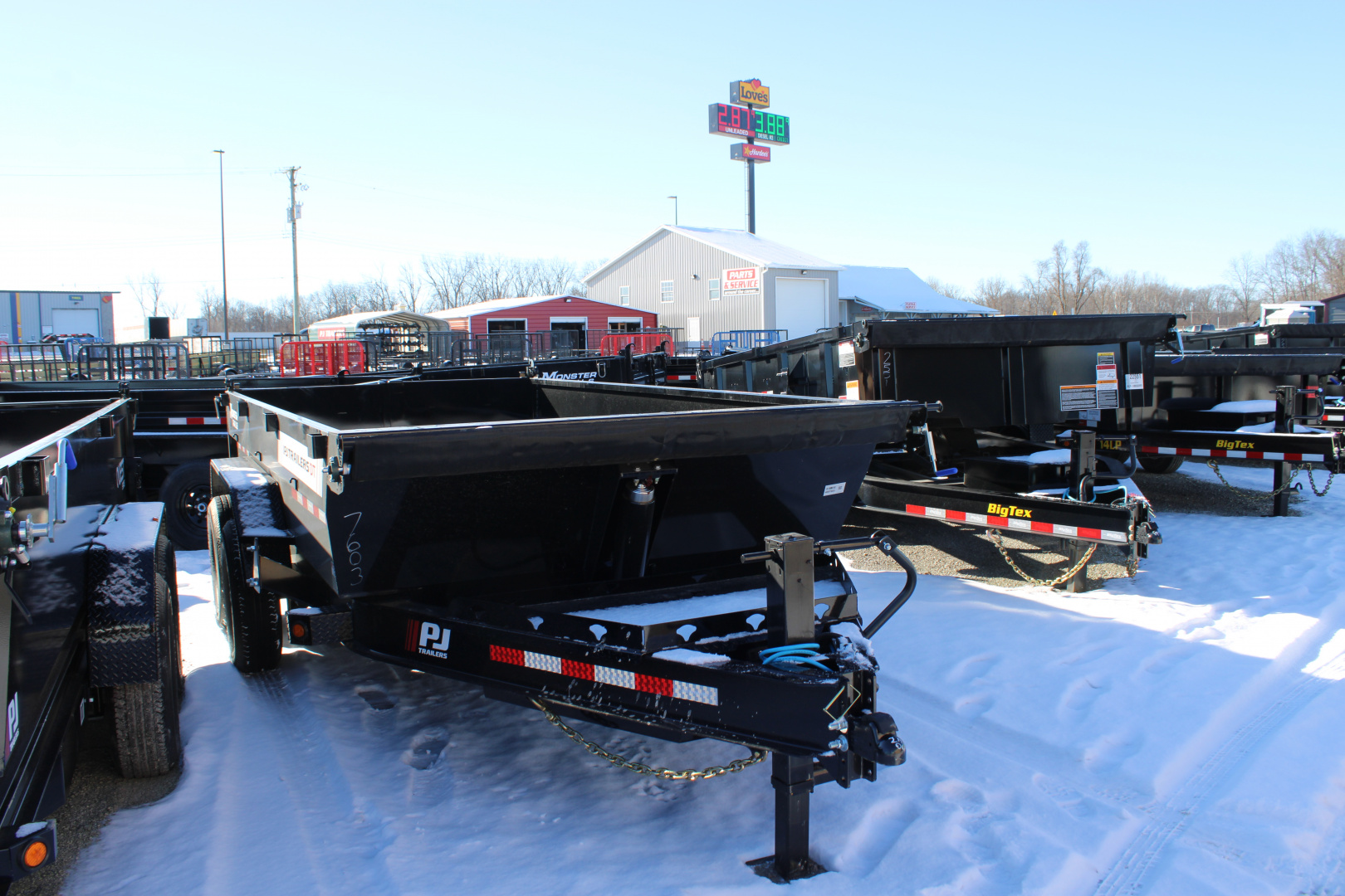 New 2026 PJ Trailers 14' DT1 15.4K GVWR Dump Trailer