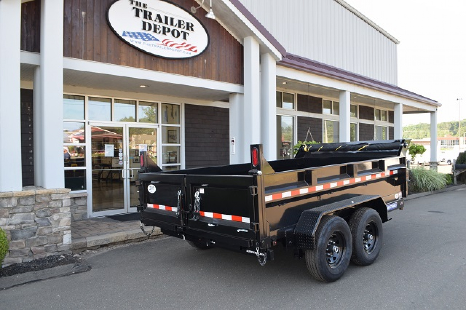 New SURE-TRAC 7' x 12' HEAVY DUTY SCISSOR DUMP TRAILER 12K