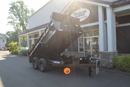 New SURE-TRAC 7' x 12' HEAVY DUTY SCISSOR DUMP TRAILER 12K