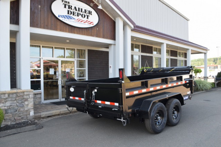 New SURE-TRAC 7' x 12' HEAVY DUTY SCISSOR DUMP TRAILER 12K