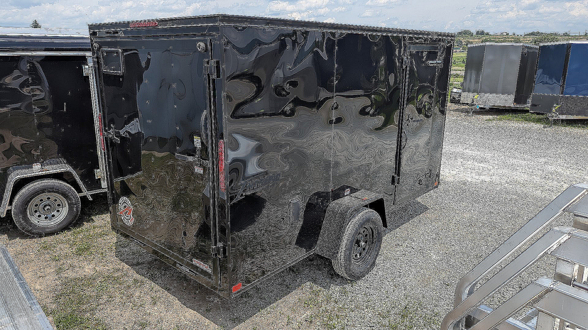 New 2026 Homesteader 6x12 Intrepid V-Nose Cargo Trailer w/ Ramp Door