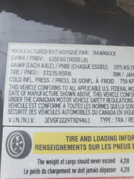 New 2026 RawMaxx gtx22gn14k Tilt Trailer