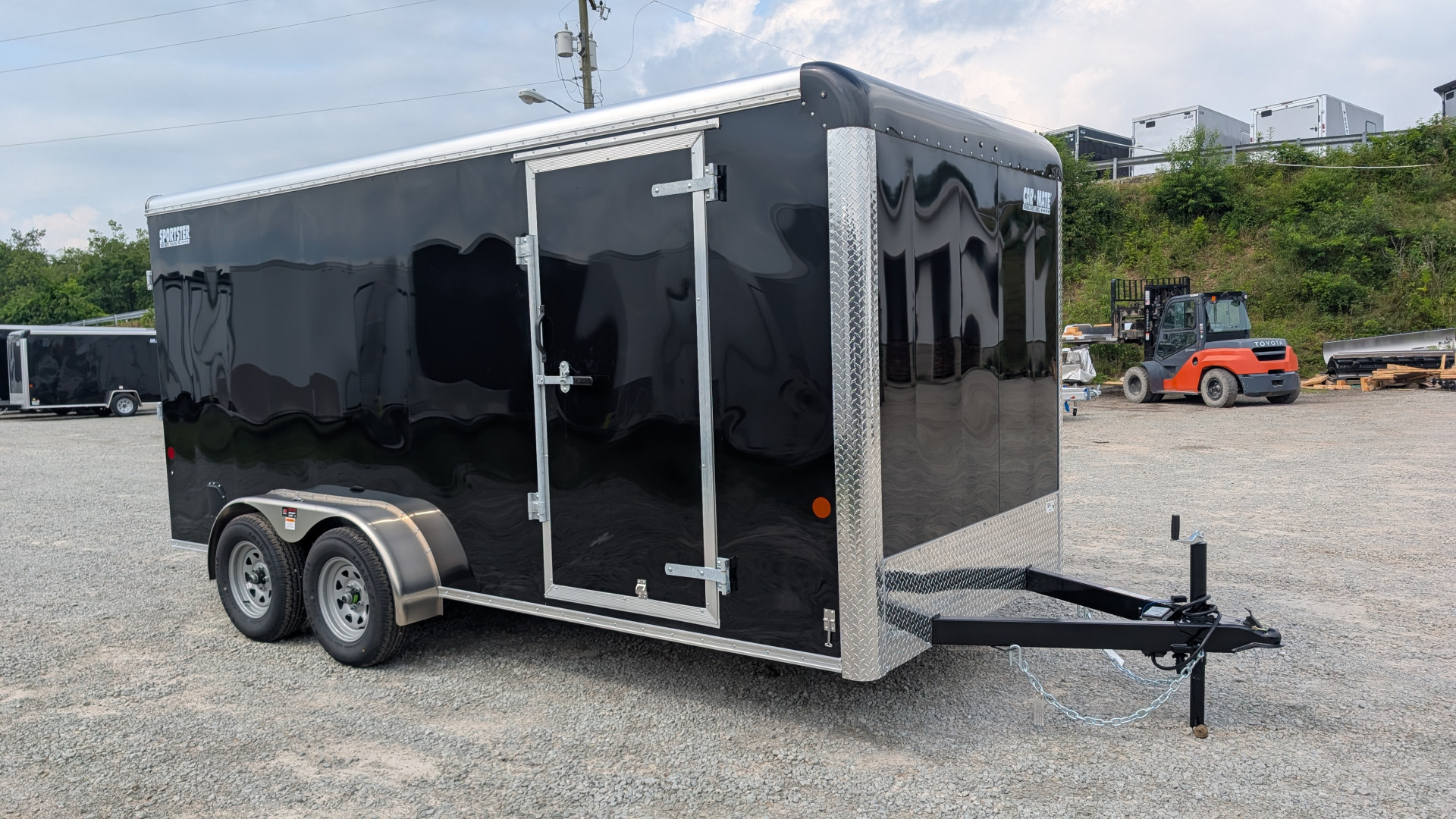 New 2026 Car Mate 7x16 HD Sportster Cargo Trailer w/ Ramp Door