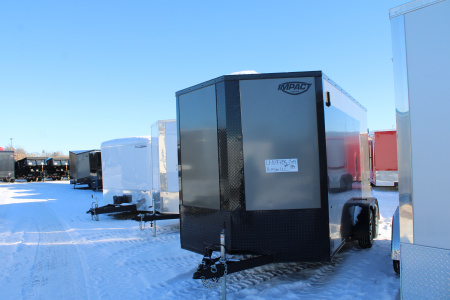 New 2026 Impact Trailers 7X14 + 12" R Cargo / Enclosed Trailer