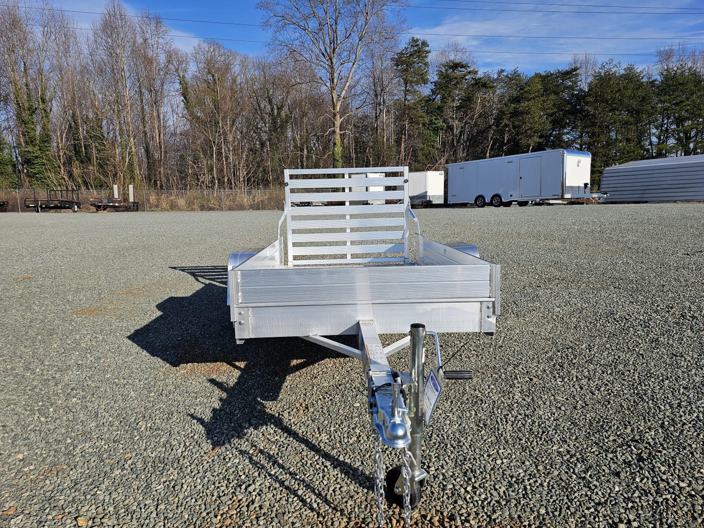 New 2026 Aluma 548 w/ 12" Solid Sides and Tailgate Utility Trailer