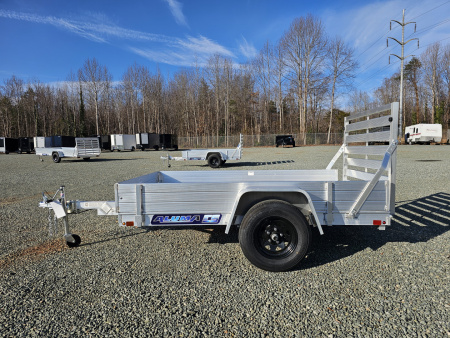 New 2026 Aluma 548 w/ 12" Solid Sides and Tailgate Utility Trailer