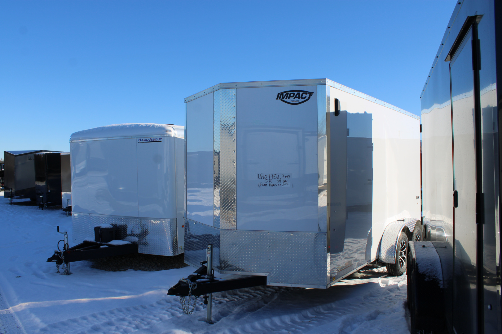 New 2026 Impact Trailers 7X14 + 12" R Cargo / Enclosed Trailer