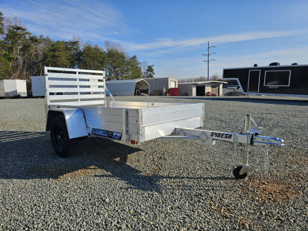 New 2026 Aluma 548 w/ 12" Solid Sides and Tailgate Utility Trailer