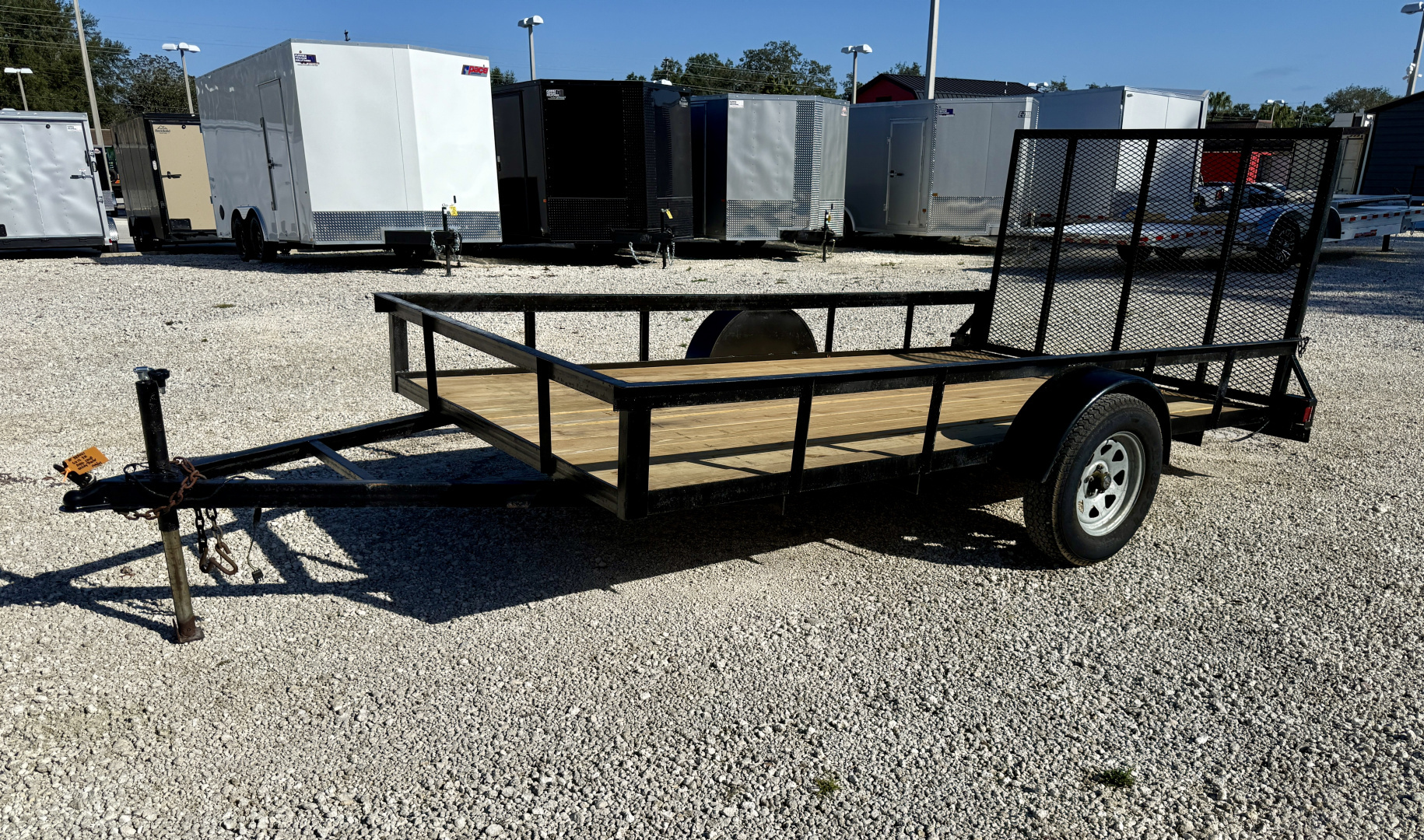 Used 2006 6x12 Loudo Trailers Inc 3K Angle Iron Utility Trailer