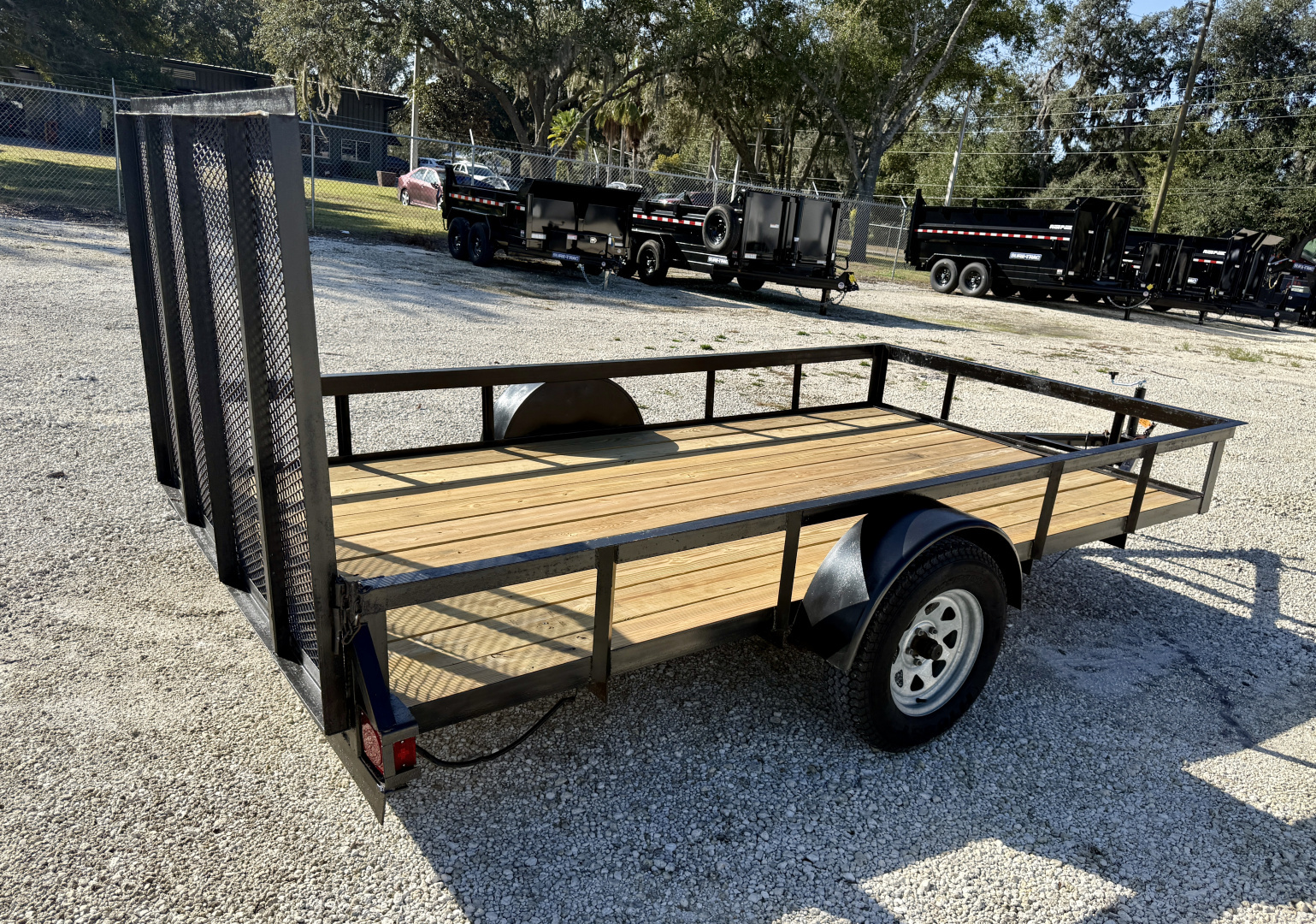 Used 2006 6x12 Loudo Trailers Inc 3K Angle Iron Utility Trailer