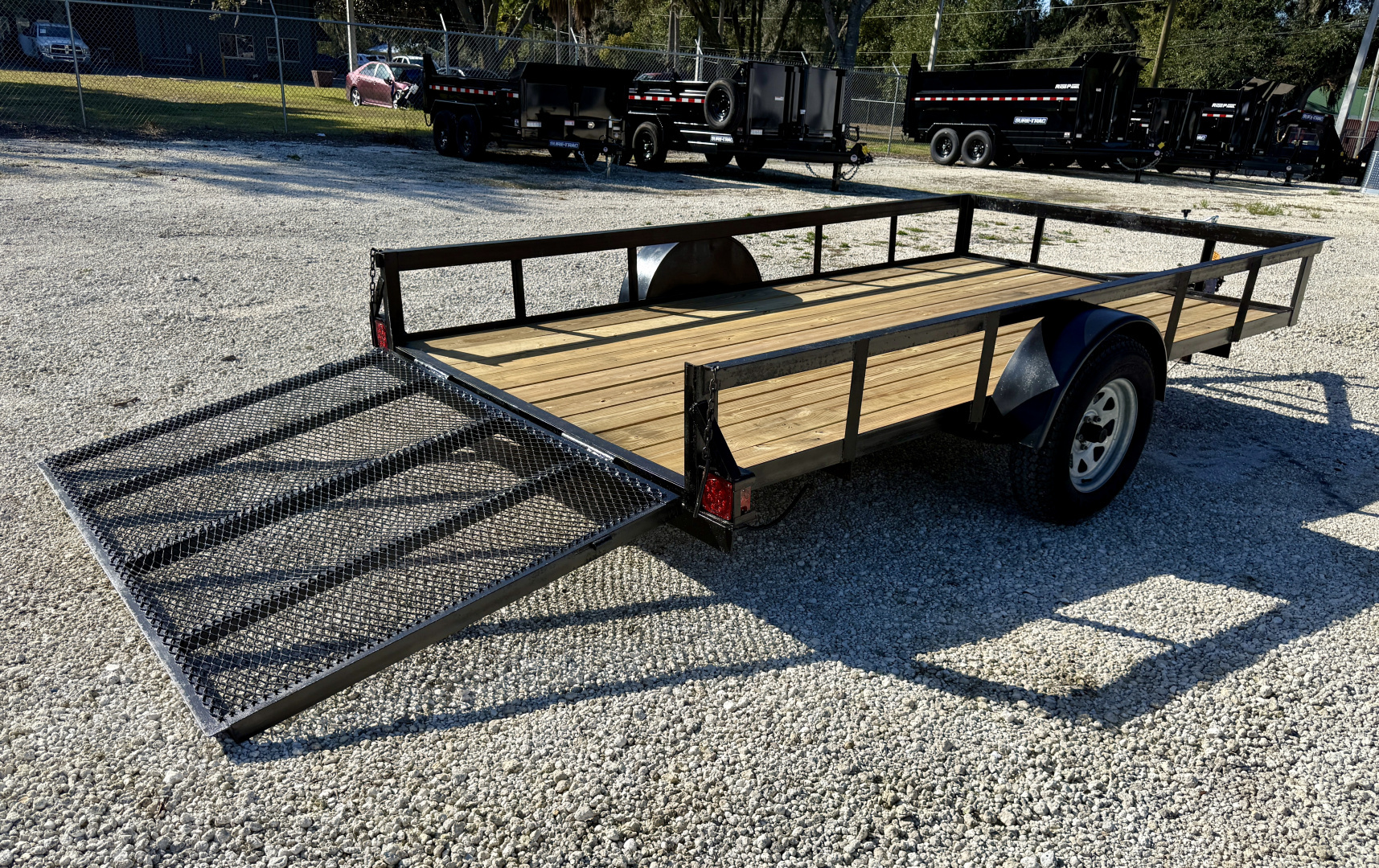 Used 2006 6x12 Loudo Trailers Inc 3K Angle Iron Utility Trailer