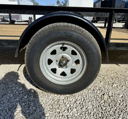 Used 2006 6x12 Loudo Trailers Inc 3K Angle Iron Utility Trailer