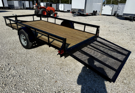 Used 2006 6x12 Loudo Trailers Inc 3K Angle Iron Utility Trailer