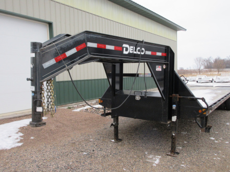 Used 2022 Delco Trailers Delta 32' GN Flatbed Trailer